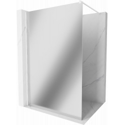 Mexen Kioto Walk-In Zuhanyfal 80 x 200 cm,  tükör üveg   8 mm,  fehér  - 800-080-101-20-5 Walk-In Zuhanyfal Walk-In Zuhanyfal 406594 Mexen