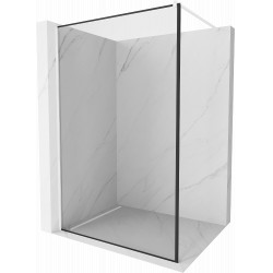 Mexen Kioto Walk-In Zuhanyfal 80 x 200 cm,  átlátszó üveg/ fekete    8 mm,  fehér  - 800-080-101-20-7 Walk-In Zuhanyfal Walk-In Zuhanyfal 406594 Mexen