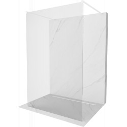 Mexen Kioto Walk-In Zuhanyfal    szabadonálló  100 x 200 cm,  átlátszó üveg 8 mm,  fehér  - 800-100-002-20-0 Walk-In Zuhanyfal Walk-In Zuhanyfal 406594 Mexen