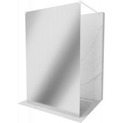 Mexen Kioto Walk-In Zuhanyfal    szabadonálló  110 x 200 cm,  tükör üveg   8 mm,  fehér  - 800-110-002-20-5 Walk-In Zuhanyfal Walk-In Zuhanyfal 406594 Mexen
