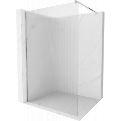 Mexen Kioto Walk-In Zuhanyfal 90 x 200 cm, intim csikos üveg 8 mm, króm - 800-090-101-01-0 Walk-In Zuhanyfal Walk-In Zuhanyfal 406594 Mexen