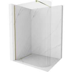 Mexen Kioto Walk-In Zuhanyfal  íves  160 x 200 cm,  átlátszó üveg 8 mm,  arany  - 800-160-101-50-0 Walk-In Zuhanyfal Walk-In Zuhanyfal 406594 Mexen
