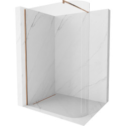 Mexen Kioto Walk-In Zuhanyfal  íves  80 x 200 cm,  átlátszó üveg 8 mm,  rózsa arany - 800-080-101-60-0 Walk-In Zuhanyfal Walk-In Zuhanyfal 406594 Mexen