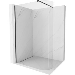 Mexen Kioto Walk-In Zuhanyfal  íves  160 x 200 cm,  átlátszó üveg 8 mm,  fekete  - 800-160-101-70-0 Walk-In Zuhanyfal Walk-In Zuhanyfal 406594 Mexen