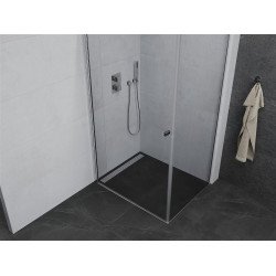 Mexen Pretoria Zuhanykabin nyíló ajtóval   70 x 110 cm,  átlátszó üveg, króm - 852-070-110-01-00 Nyiló ajtós