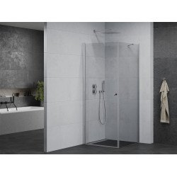 Mexen Pretoria Zuhanykabin nyíló ajtóval   80 x 80 cm,  átlátszó üveg, króm - 852-080-080-01-00 Nyiló ajtós Nyiló ajtós 406594 Mexen