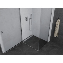 Mexen Pretoria Zuhanykabin nyíló ajtóval   80 x 90 cm,  átlátszó üveg, króm - 852-080-090-01-00 Nyiló ajtós