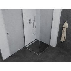 Mexen Pretoria Zuhanykabin nyíló ajtóval   90 x 90 cm,  átlátszó üveg, króm - 852-090-090-01-00 Nyiló ajtós