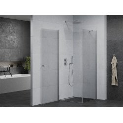 Mexen Pretoria Zuhanykabin nyíló ajtóval   100 x 100 cm,  átlátszó üveg, króm - 852-100-100-01-00 Nyiló ajtós