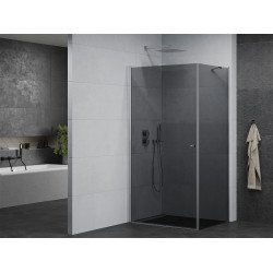 Mexen Pretoria Zuhanykabin nyíló ajtóval   70 x 110 cm, grafit, króm - 852-070-110-01-40 Nyiló ajtós