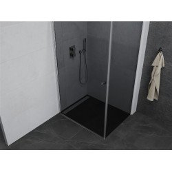 Mexen Pretoria Zuhanykabin nyíló ajtóval   70 x 120 cm, grafit, króm - 852-070-120-01-40 Nyiló ajtós