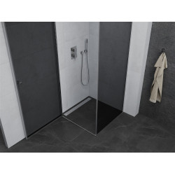 Mexen Pretoria Zuhanykabin nyíló ajtóval   90 x 90 cm, grafit, króm - 852-090-090-01-40 Nyiló ajtós