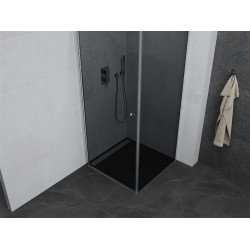 Mexen Pretoria Zuhanykabin nyíló ajtóval   90 x 90 cm, grafit, króm - 852-090-090-01-40 Nyiló ajtós
