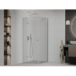 Mexen Roma Zuhanykabin nyíló ajtóval   70 x 70 cm,  átlátszó üveg, króm - 854-070-070-01-00 Nyiló ajtós Nyiló ajtós 406594 Mexen