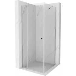 Mexen Roma Zuhanykabin nyíló ajtóval   80 x 80 cm,  átlátszó üveg, króm - 854-080-080-01-00 Nyiló ajtós Nyiló ajtós 406594 Mexen