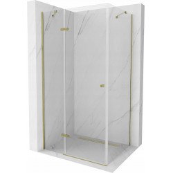 Mexen Roma Zuhanykabin nyíló ajtóval   70 x 80 cm,  átlátszó üveg,  arany  - 854-070-080-50-00 Nyiló ajtós Nyiló ajtós 406594 Mexen