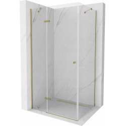 Mexen Roma Zuhanykabin nyíló ajtóval   70 x 90 cm,  átlátszó üveg,  arany  - 854-070-090-50-00 Nyiló ajtós Nyiló ajtós 406594 Mexen