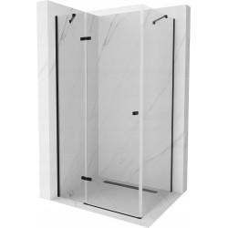 Mexen Roma Zuhanykabin nyíló ajtóval   80 x 100 cm,  átlátszó üveg,  fekete - 854-080-100-70-00 Nyiló ajtós Nyiló ajtós 406594 Mexen