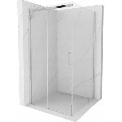 Mexen Omega Zuhanykabin Toló ajtóval    100 x 100 cm,  átlátszó üveg, króm - 825-100-100-01-0 Toló ajtós Toló ajtós 406594 Mexen