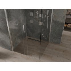 Mexen Omega Zuhanykabin Toló ajtóval    100 x 100 cm,  átlátszó üveg, króm - 825-100-100-01-0 Toló ajtós