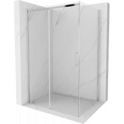 Mexen Omega Zuhanykabin Toló ajtóval    110 x 70 cm,  átlátszó üveg, króm - 825-110-070-01-0 Toló ajtós Toló ajtós 406594 Mexen