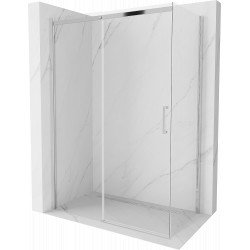 Mexen Omega Zuhanykabin Toló ajtóval    130 x 70 cm,  átlátszó üveg, króm - 825-130-070-01-0 Toló ajtós Toló ajtós 406594 Mexen
