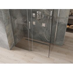 Mexen Omega Zuhanykabin Toló ajtóval    150 x 70 cm,  átlátszó üveg, króm - 825-150-070-01-0 Toló ajtós
