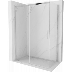 Mexen Omega Zuhanykabin Toló ajtóval    150 x 80 cm,  átlátszó üveg, króm - 825-150-080-01-0 Toló ajtós Toló ajtós 406594 Mexen