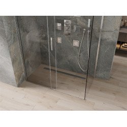 Mexen Omega Zuhanykabin Toló ajtóval    150 x 80 cm,  átlátszó üveg, króm - 825-150-080-01-0 Toló ajtós