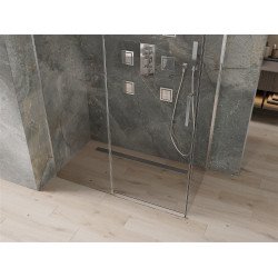 Mexen Omega Zuhanykabin Toló ajtóval    150 x 80 cm,  átlátszó üveg, króm - 825-150-080-01-0 Toló ajtós