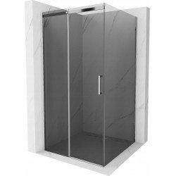 Mexen Omega Zuhanykabin Toló ajtóval    100 x 100 cm, grafit, króm - 825-100-100-01-4 Toló ajtós Toló ajtós 406594 Mexen