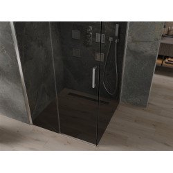 Mexen Omega Zuhanykabin Toló ajtóval    100 x 100 cm, grafit, króm - 825-100-100-01-4 Toló ajtós