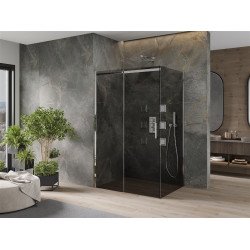 Mexen Omega Zuhanykabin Toló ajtóval    110 x 90 cm, grafit, króm - 825-110-090-01-4 Toló ajtós Toló ajtós 406594 Mexen