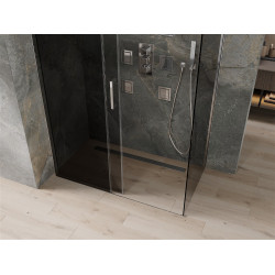 Mexen Omega Zuhanykabin Toló ajtóval    150 x 80 cm, grafit, króm - 825-150-080-01-4 Toló ajtós
