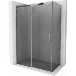 Mexen Omega Zuhanykabin Toló ajtóval    150 x 80 cm, grafit, króm - 825-150-080-01-4 Toló ajtós Toló ajtós 406594 Mexen