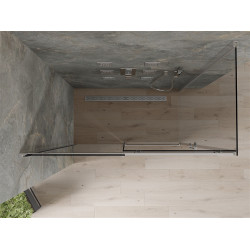 Mexen Omega Zuhanykabin Toló ajtóval    150 x 80 cm, grafit, króm - 825-150-080-01-4 Toló ajtós