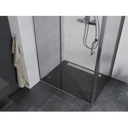 Mexen Apia Zuhanykabin Toló ajtóval    90 x 70 cm,  átlátszó üveg, króm - 840-090-070-01-0 Toló ajtós