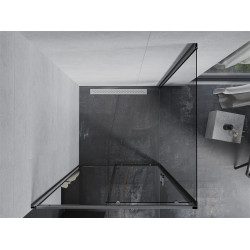 Mexen Apia Zuhanykabin Toló ajtóval    90 x 90 cm,  átlátszó üveg, króm - 840-090-090-01-0 Toló ajtós