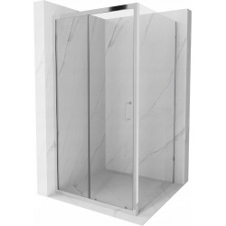 Mexen Apia Zuhanykabin Toló ajtóval    90 x 90 cm,  átlátszó üveg, króm - 840-090-090-01-0 Toló ajtós Toló ajtós 406594 Mexen