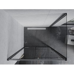 Mexen Apia Zuhanykabin Toló ajtóval    95 x 90 cm,  átlátszó üveg, króm - 840-095-090-01-0 Toló ajtós