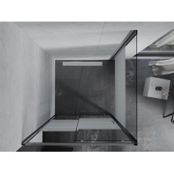 Mexen Apia Zuhanykabin Toló ajtóval    90 x 90 cm,  intim  , króm - 840-090-090-01-2 Toló ajtós
