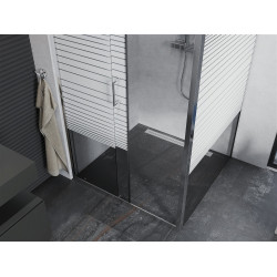 Mexen Apia Zuhanykabin Toló ajtóval    90 x 90 cm,  intim  , króm - 840-090-090-01-2 Toló ajtós