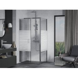 Mexen Apia Zuhanykabin Toló ajtóval    95 x 70 cm,  intim  , króm - 840-095-070-01-2 Toló ajtós