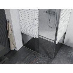 Mexen Apia Zuhanykabin Toló ajtóval    100 x 70 cm,  intim  , króm - 840-100-070-01-2 Toló ajtós