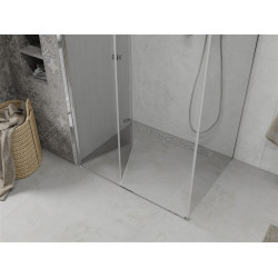 Mexen Lima  Zuhanykabin Csukló ajtóval  70 x 110 cm,  átlátszó üveg, króm - 856-070-110-01-00 Csukló ajtós