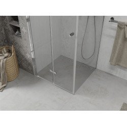 Mexen Lima  Zuhanykabin Csukló ajtóval  80 x 80 cm,  átlátszó üveg, króm - 856-080-080-01-00 Csukló ajtós