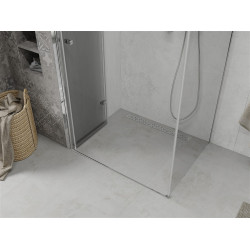 Mexen Lima  Zuhanykabin Csukló ajtóval  80 x 120 cm,  átlátszó üveg, króm - 856-080-120-01-00 Csukló ajtós