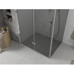 Mexen Lima  Zuhanykabin Csukló ajtóval  70 x 80 cm, grafit, króm - 856-070-080-01-40 Csukló ajtós