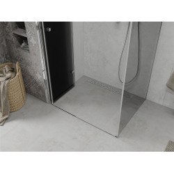 Mexen Lima  Zuhanykabin Csukló ajtóval  70 x 90 cm, grafit, króm - 856-070-090-01-40 Csukló ajtós
