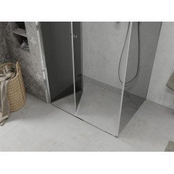 Mexen Lima  Zuhanykabin Csukló ajtóval  70 x 120 cm, grafit, króm - 856-070-120-01-40 Csukló ajtós